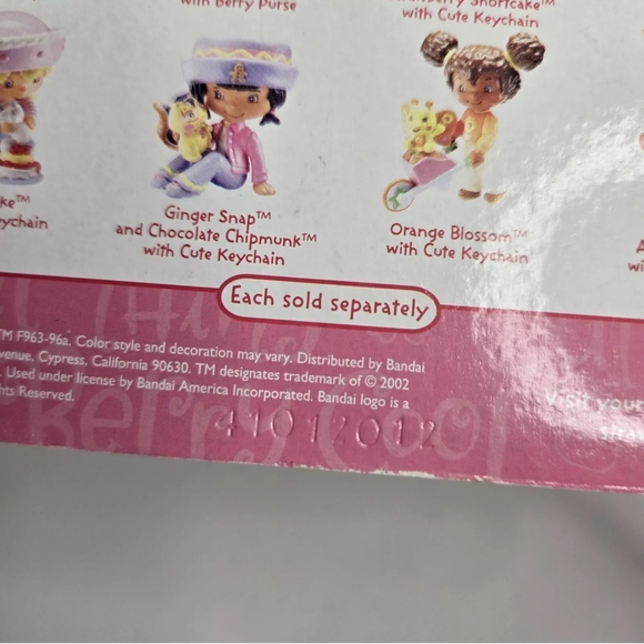 Vintage Bandai Strawberry Shortcake Berry Sweet Wearables Keychain Jumpin' Fun - Picture 5 of 5